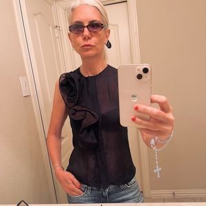 GIORGIO ARMANI silk top